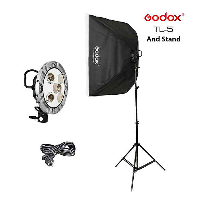 Godox TL-5 5 in 1 Bulb Head Multi-Holder Tricolor+ simplex Light...